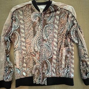 Crushed velvet bomber.